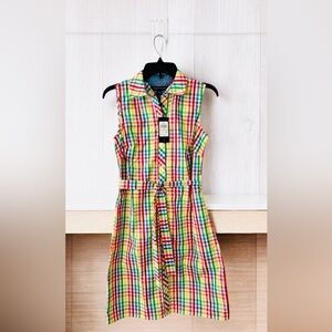 Size 2 Tommy Hilfiger Women's Tie Waist Pattern Dress.